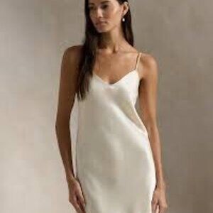 Polo by Ralph Lauren Satin Midi Slip- NWT